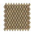Noce Travertine Tumbled Diamond Mosaic Tile 1x2"